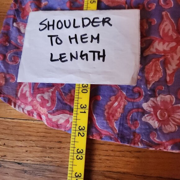 KERRY CASSILL 100% Indian Cotton Batik Handprinted Tunic Dress - Picture 5 of 9